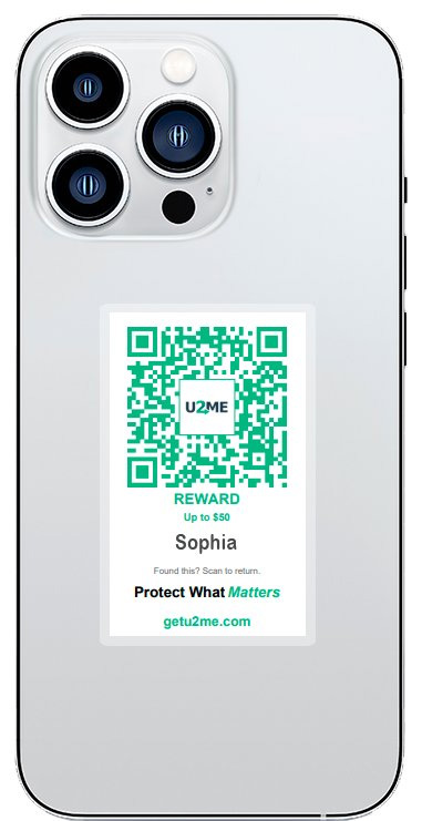 iPhone with U2ME Code attached