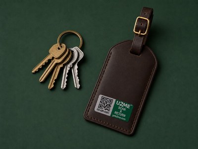 U2ME™ Label on keys and luggage tag