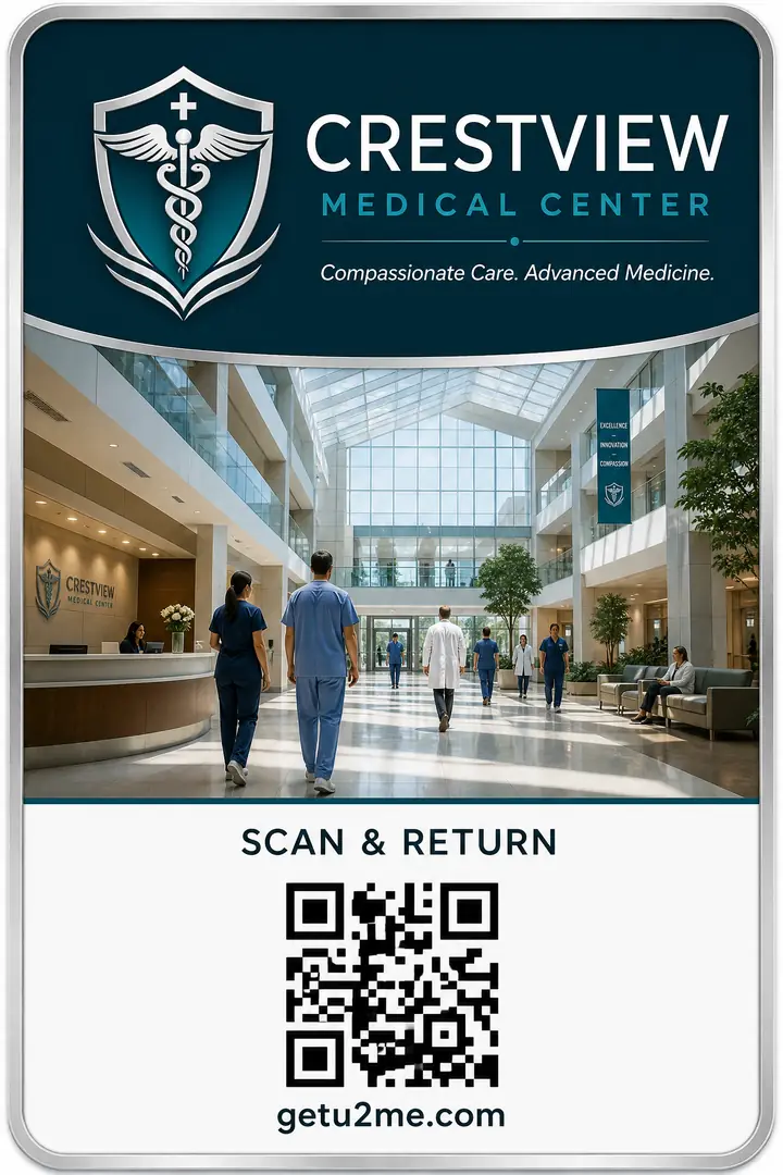 Crestview Medical Center custom U2ME™ badge