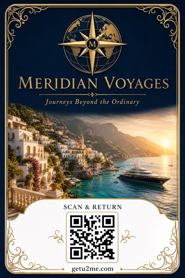 Meridian Voyages luxury travel agency custom U2ME™ badge